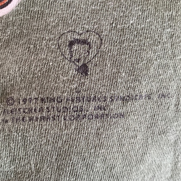 Betty Boop rare Vintage tee”Girls Rule”army camo green large ladies short sleeve - Picture 7 of 8